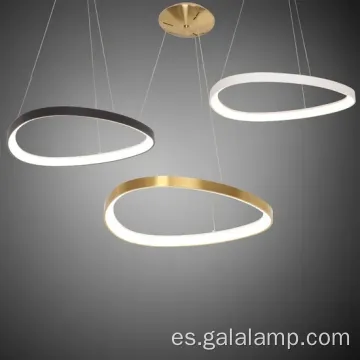 Luz colgante LED europea moderna